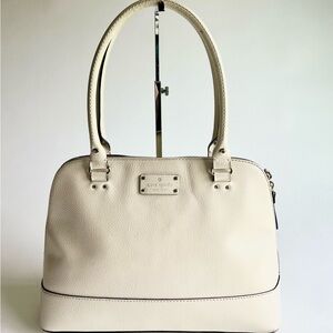 Kate Spade Ivory Leather Shoulder Handbag